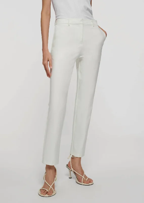 Bronte Cigarette Pants In Soft White