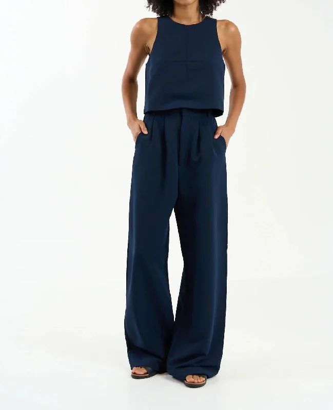 Gentry Trouser In Deep Navy