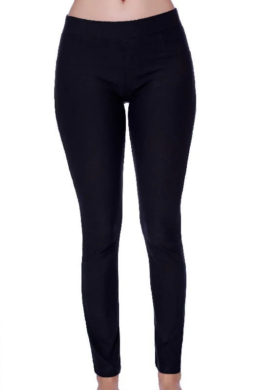 Low Rise Capri In Black