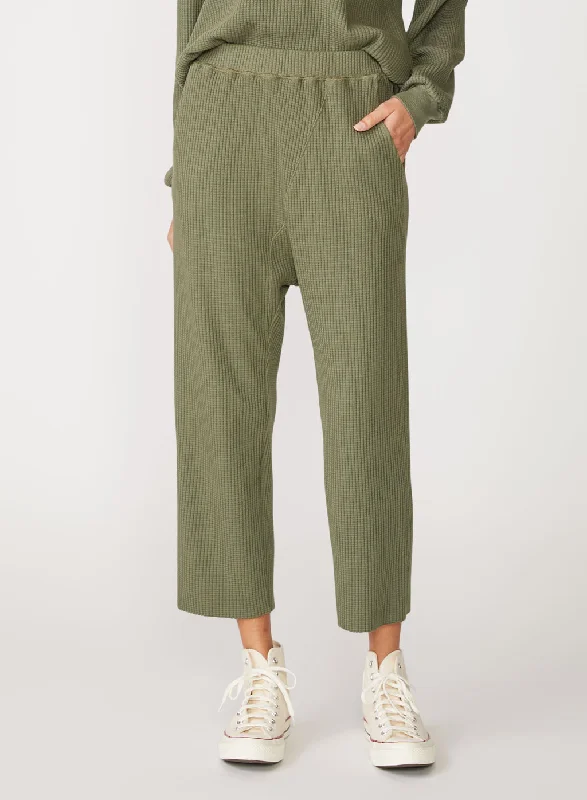 Luxe Thermal Loft Pant in Artichoke