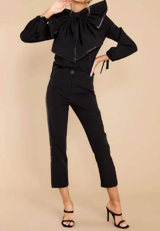 Patricia Tuxedo Pant In Black